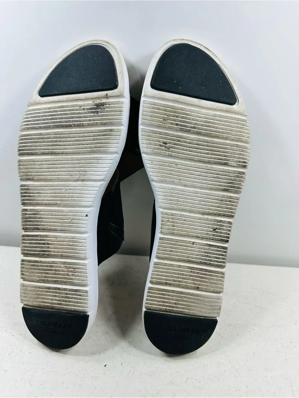 Cole Haan Womens ZERØGRAND Criss Cross Slide Sandal Black Leather Size 10